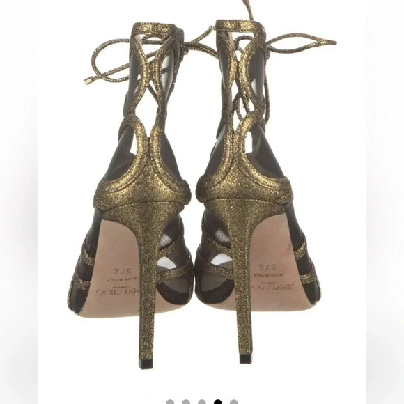 Jimmy Choo Suede Gladiator Sandals size 7.5 - Picture 3 of 5